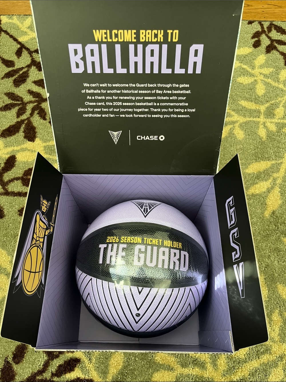 Golden State Valkyries 2026 Basketball,Season Ticket Holder Exclusive, NIB